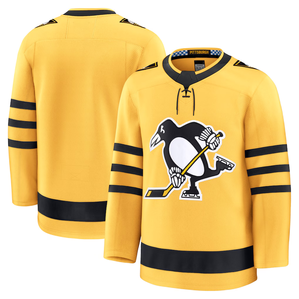 Kdoa P.Penguins Gold Alternate Premium Jerseys