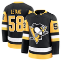 Kdoa P.Penguins #58 Kris Letang Black Home Premium Jerseys