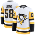 Kdoa P.Penguins #58 Kris Letang White Premium Jerseys