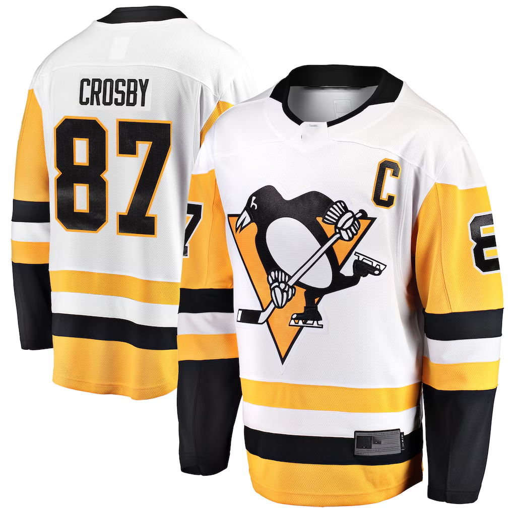 Kdoa P.Penguins #87 Sidney Crosby White Breakaway Jerseys