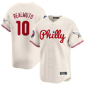 Kdoa P.Phillies #10 J.T. Realmuto Player Cream Phillies & Eagles Vapor Premier Limited Stitched Jerseys