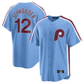 Kdoa P.Phillies #12 Kyle Schwarber Player Light Blue Home Game Stitched Jerseys
