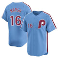 Kdoa P.Phillies #16 Brandon Marsh Player Light Blue Game Stitched Jerseys