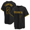 Kdoa P.Phillies #2 Justin Crawford Player Black Snake Skin City Home Game Stitched Jerseys