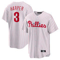Kdoa P.Phillies #3 Bryce Harper Player White Home Game Stitched Jerseys