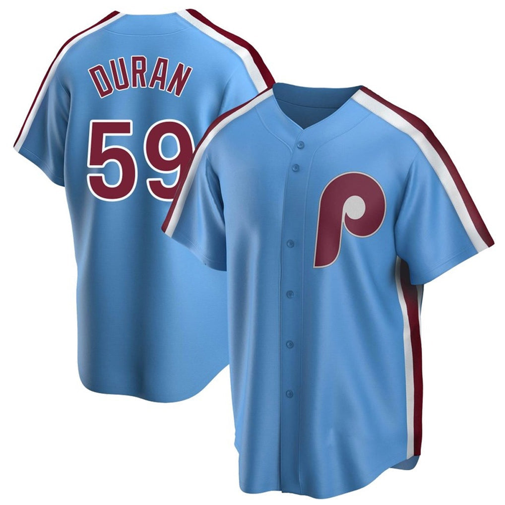 Kdoa P.Phillies #59 Jhoan Duran Player Light Blue Home Limited Game Stitched Jerseys