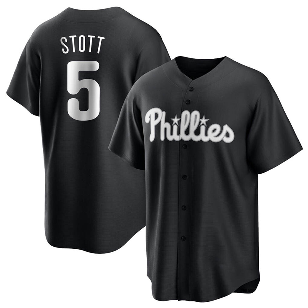 Kdoa P.Phillies #5 Bryson Stott Player Black Alt Fashion Home Game Stitched Jerseys