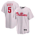 Kdoa P.Phillies #5 Bryson Stott Player White Home Game Stitched Jerseys