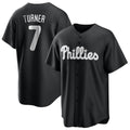 Kdoa P.Phillies #7 Trea Turner Player Black Alt Fashion Home Game Stitched Jerseys