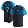 Kdoa P.Phillies #7 Trea Turner Player Navy National League All-Star Limited Game Stitched Jerseys