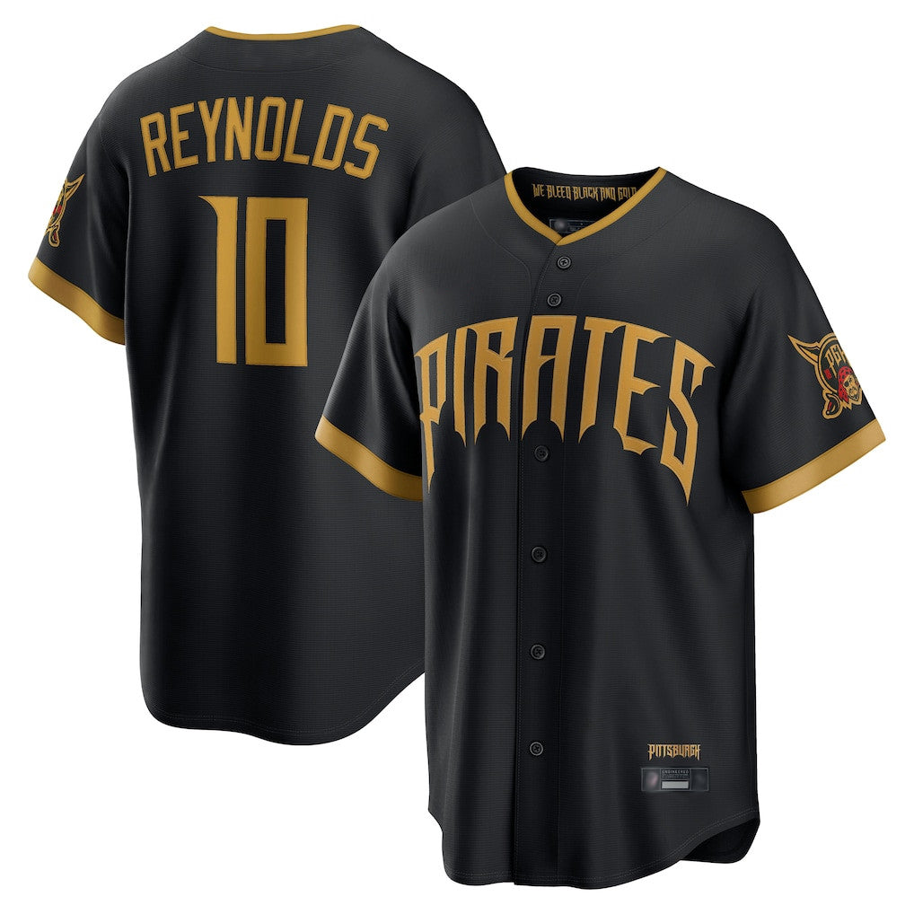 Kdoa P.Pirates #10 Bryan Reynolds Player Black 2026 City Connect Home Game Stitched Jerseys