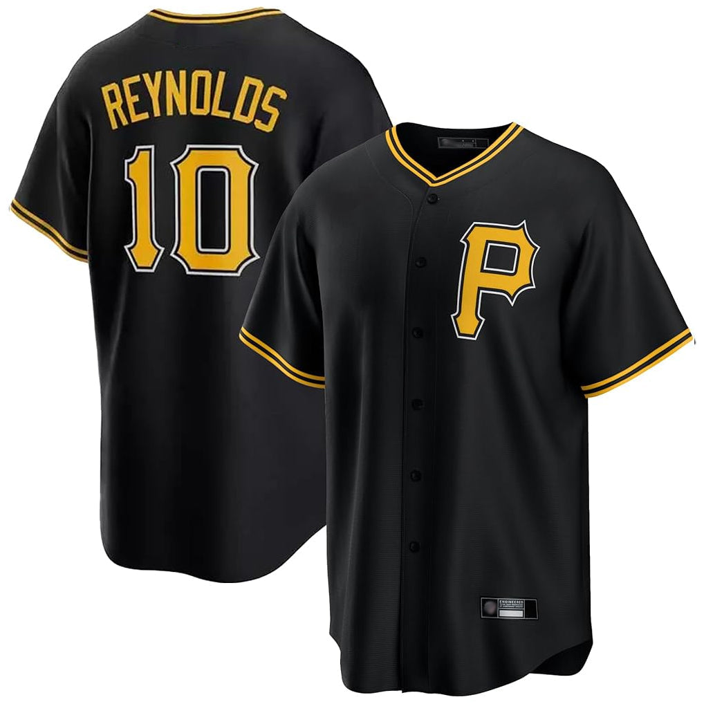 Kdoa P.Pirates #10 Bryan Reynolds Player Black Alternate 2025 Home Game Stitched Jerseys