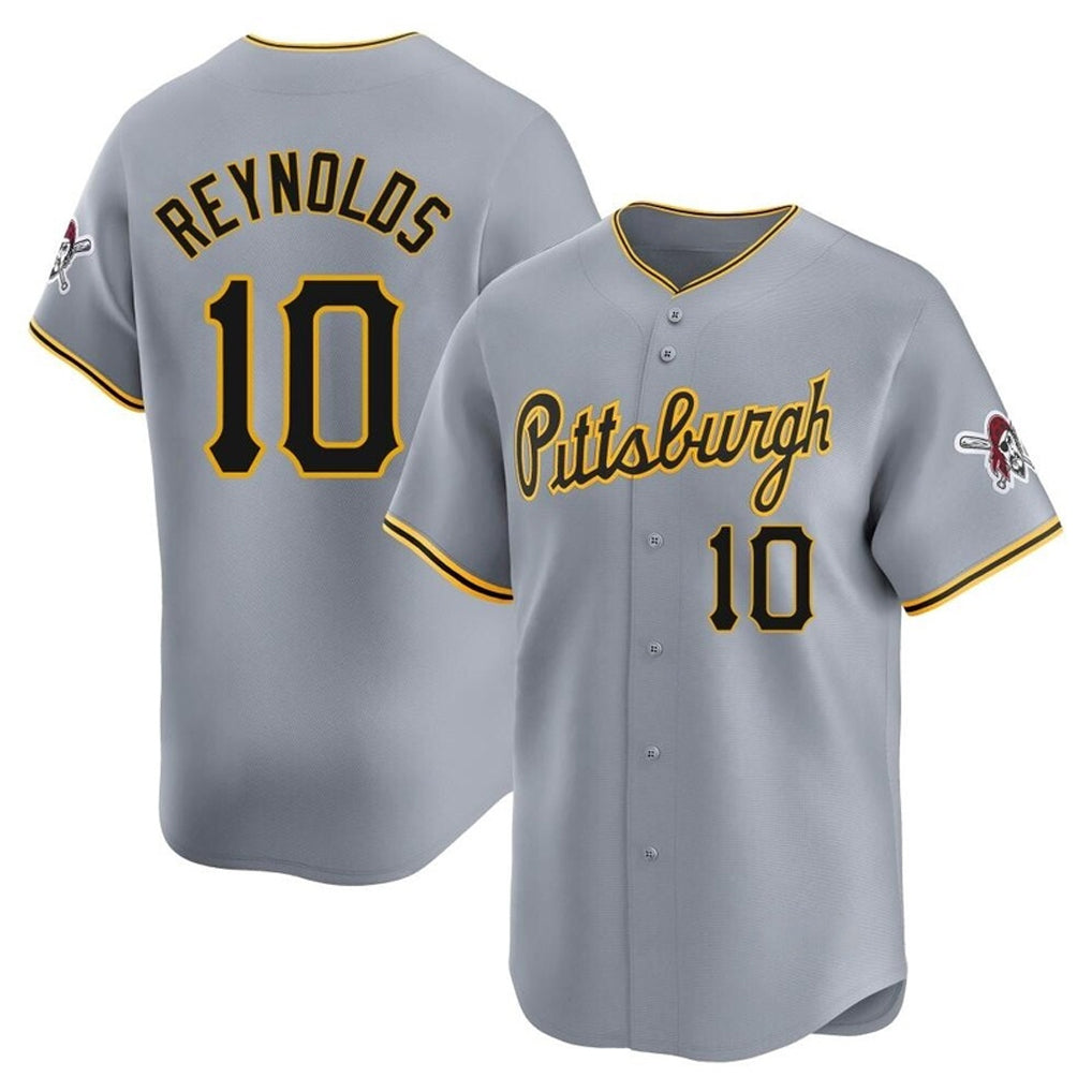 Kdoa P.Pirates #10 Bryan Reynolds Player Gray Road Home Limited Stitched Jerseys