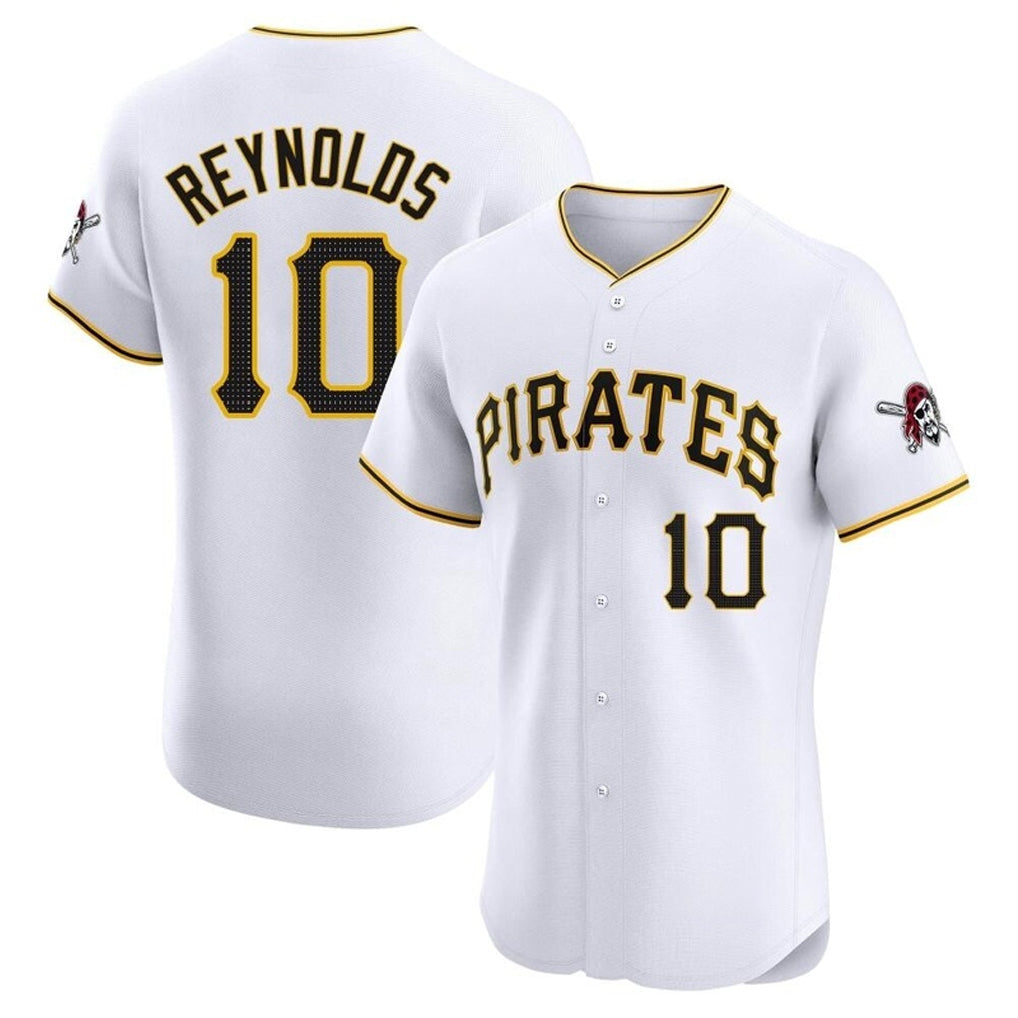 Kdoa P.Pirates #10 Bryan Reynolds Player White Home Limited Elite Stitched Jerseys