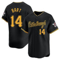 Kdoa P.Pirates #14 Joey Bart Player Black Alt Home Limited Stitched Jerseys