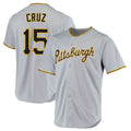 Kdoa P.Pirates #15 Oneil Cruz Player Gray Road Home Game Stitched Jerseys