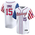 Kdoa P.Pirates #15 Oneil Cruz Player White 2025 Independence Day Vapor Premier Limited Stitched Jerseys