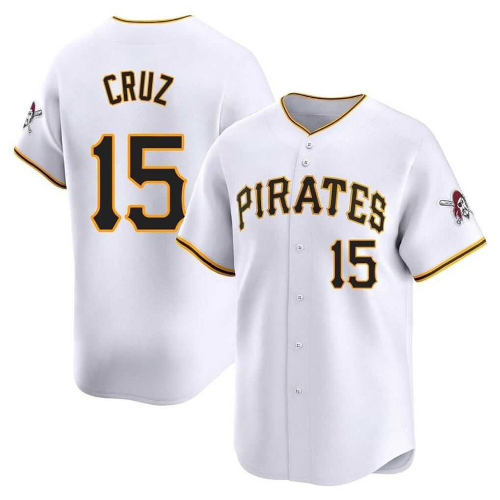 Kdoa P.Pirates #15 Oneil Cruz Player White Home Limited Stitched Jerseys