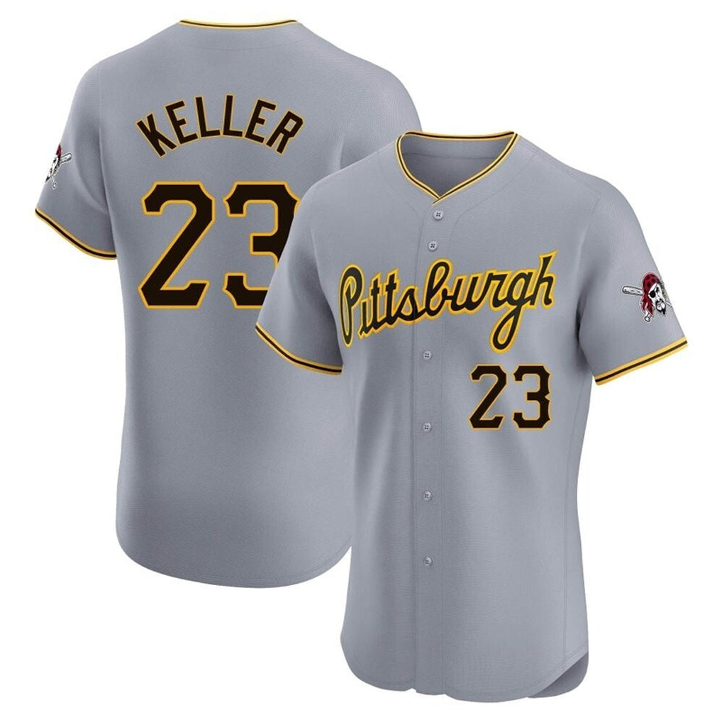 Kdoa P.Pirates #23 Mitch Keller Player Gray Road Home Limited Elite Stitched Jerseys