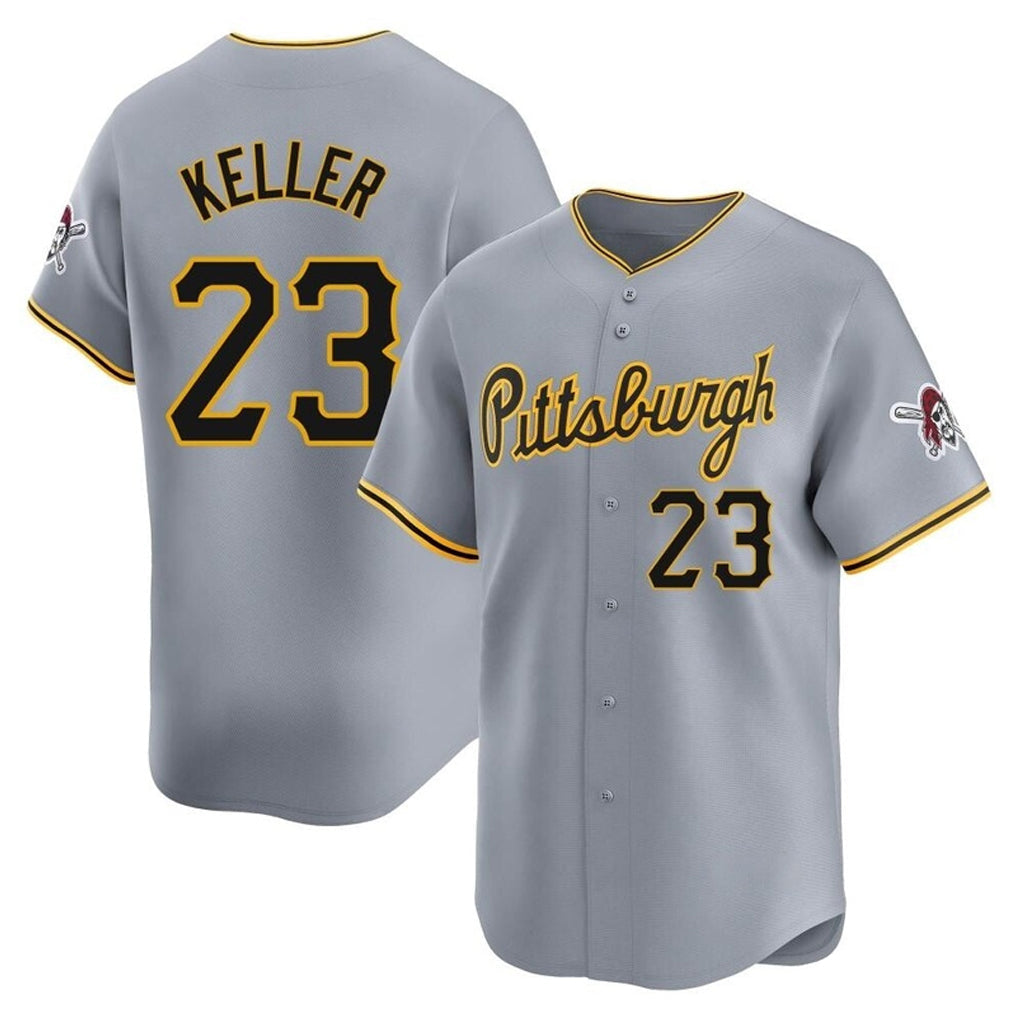 Kdoa P.Pirates #23 Mitch Keller Player Gray Road Home Limited Stitched Jerseys