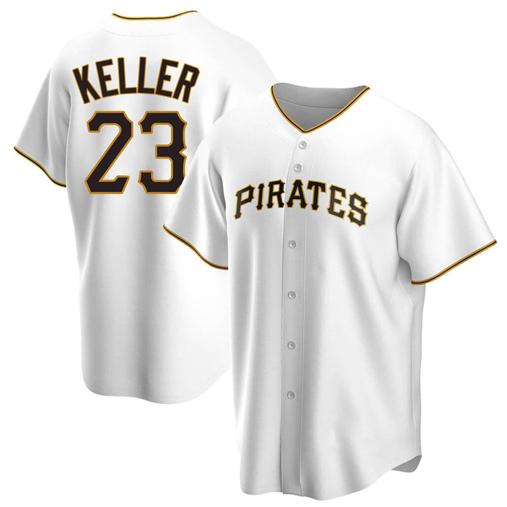 Kdoa P.Pirates #23 Mitch Keller Player White Home Game Stitched Jerseys