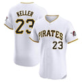 Kdoa P.Pirates #23 Mitch Keller Player White Home Limited Elite Stitched Jerseys