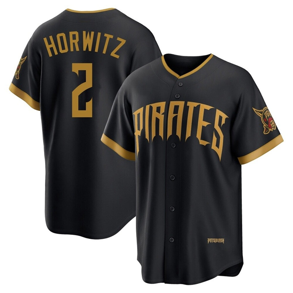 Kdoa P.Pirates #2 Spencer Horwitz Player Black 2026 City Connect Home Limited Stitched Jerseys