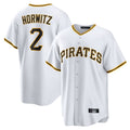 Kdoa P.Pirates #2 Spencer Horwitz Player White Home Game Stitched Jerseys