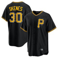 Kdoa P.Pirates #30 Paul Skenes Player Black Alternate 2025 Home Game Stitched Jerseys