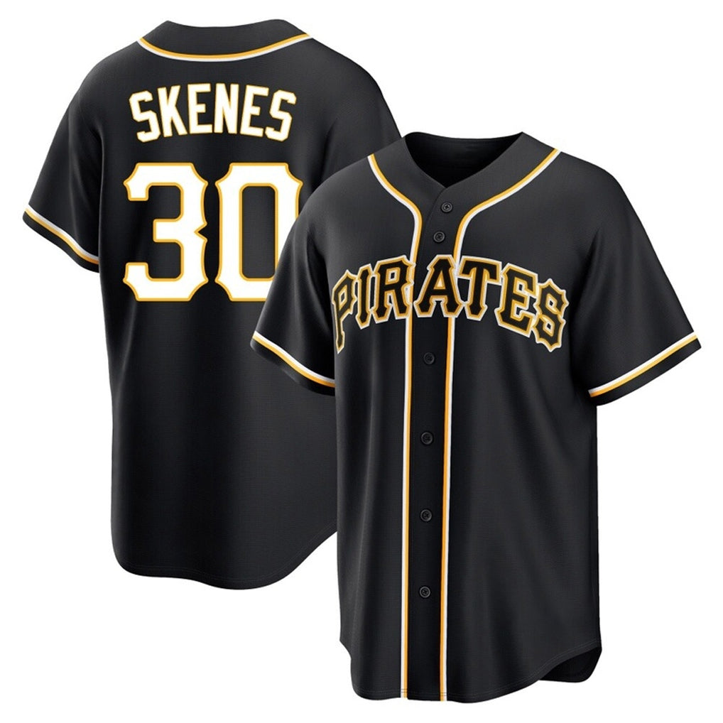 Kdoa P.Pirates #30 Paul Skenes Player Black Fashion Out Home Game Stitched Jerseys