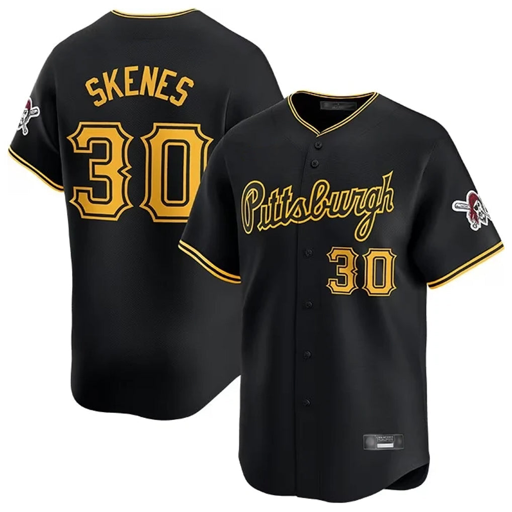 Kdoa P.Pirates #30 Paul Skenes Player Black Home Limited Stitched Jerseys
