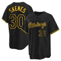 Kdoa P.Pirates #30 Paul Skenes Player Black Snake Skin City Home Game Stitched Jerseys