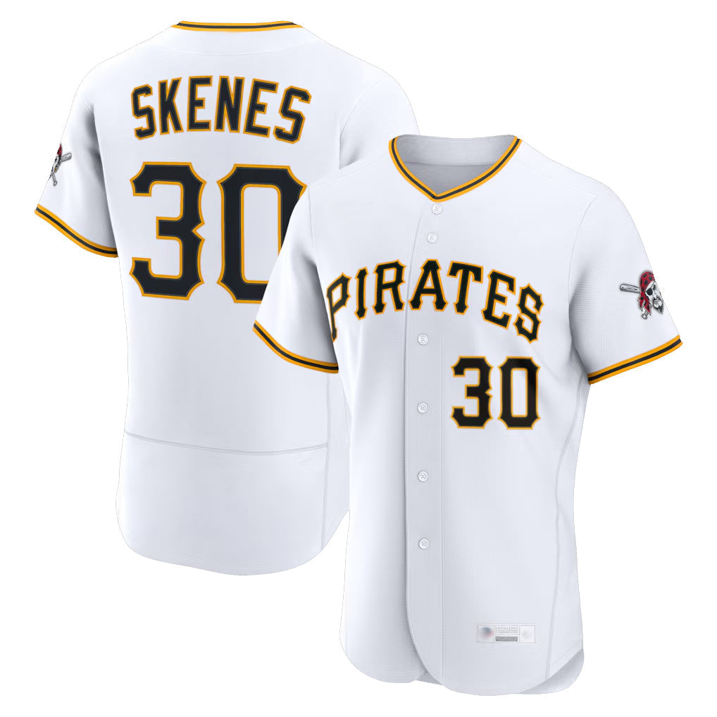 Kdoa P.Pirates #30 Paul Skenes Player White Home Limited Elite Stitched Jerseys