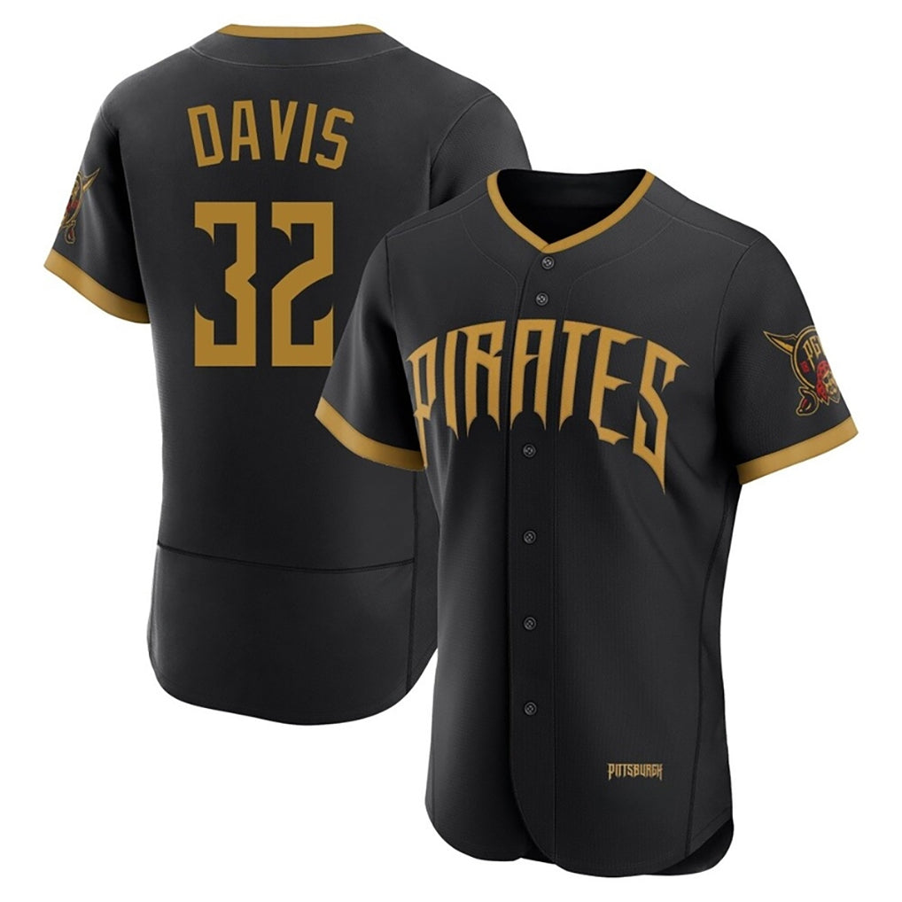 Kdoa P.Pirates #32 Henry Davis Player Black 2026 City Connect Home Limited Elite Stitched Jerseys