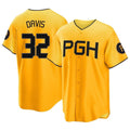 Kdoa P.Pirates #32 Henry Davis Player Gold City Connect Home Game Stitched Jerseys