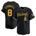 Kdoa P.Pirates #8 Willie Stargell Player Black Alt Home Limited Stitched Jerseys
