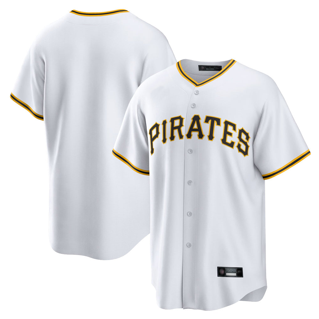Kdoa P.Pirates Blank Player White Home Game Stitched Jerseys