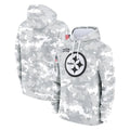 Kdoa P.Steelers Arctic Camo Limited Salute to Service Pullover Hoodies Game Blank Player Stitched Jerseys