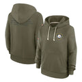 Kdoa P.Steelers Olive Salute to Service Pullover Hoodies Limited Blank Player Stitched Jerseys