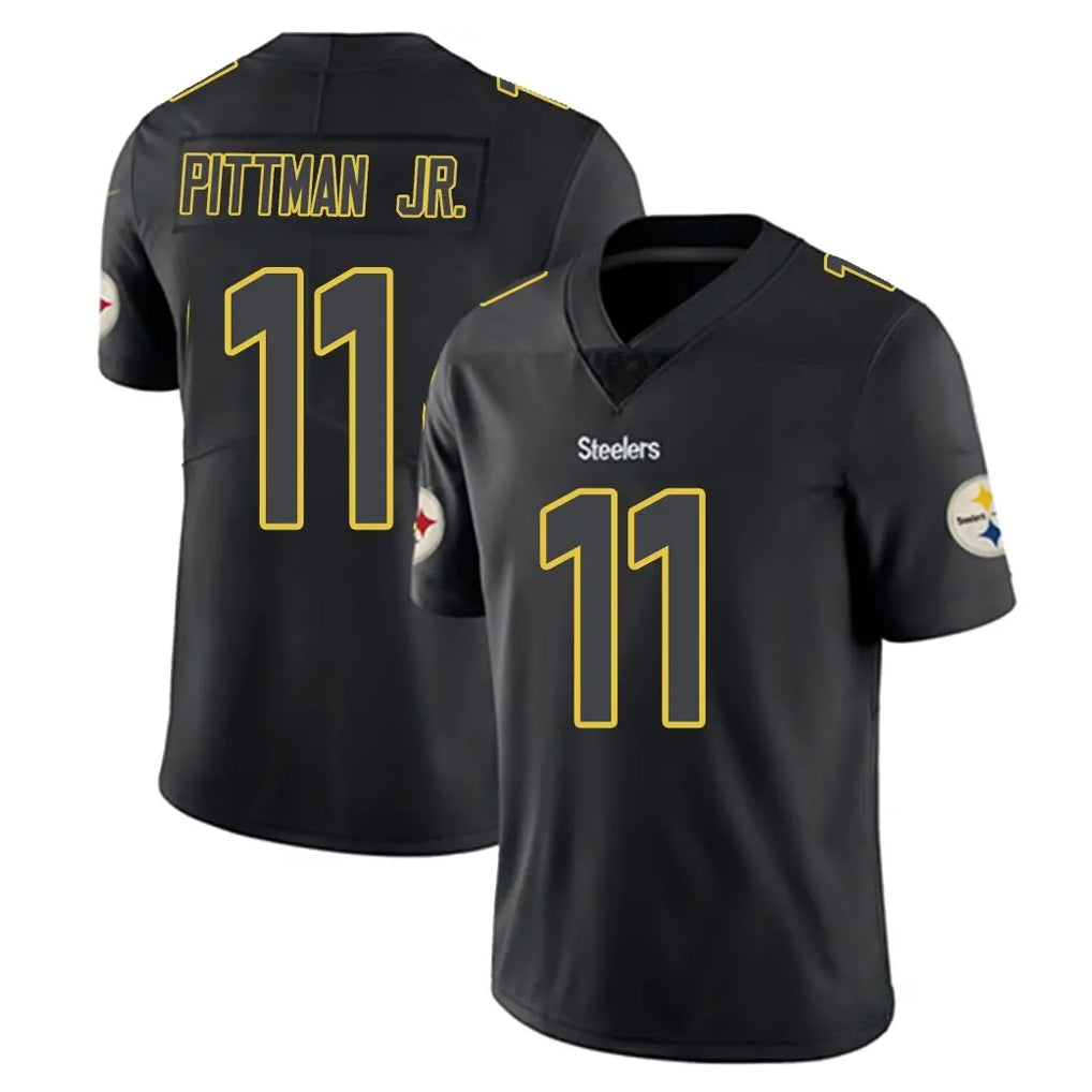 Kdoa P.Steelers #11 Michael Pittman Jr. Player Black Impact Limited Home Game Stitched Jerseys