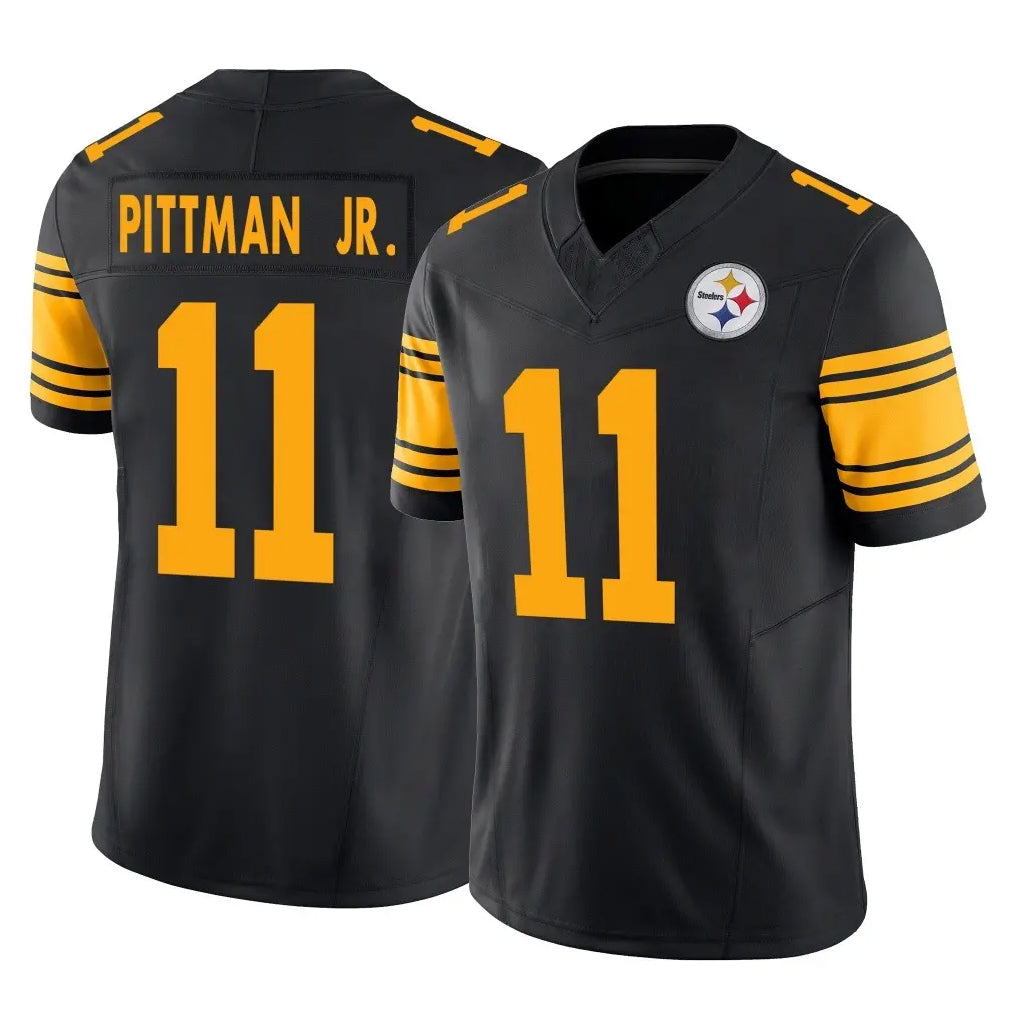 Kdoa P.Steelers #11 Michael Pittman Jr. Player Black Limited 2nd Alternate Vapor F.U.S.E. Home Game Stitched Jerseys