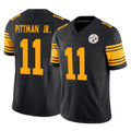 Kdoa P.Steelers #11 Michael Pittman Jr. Player Black Limited 2nd Alternate Vapor F.U.S.E. Home Game Stitched Jerseys