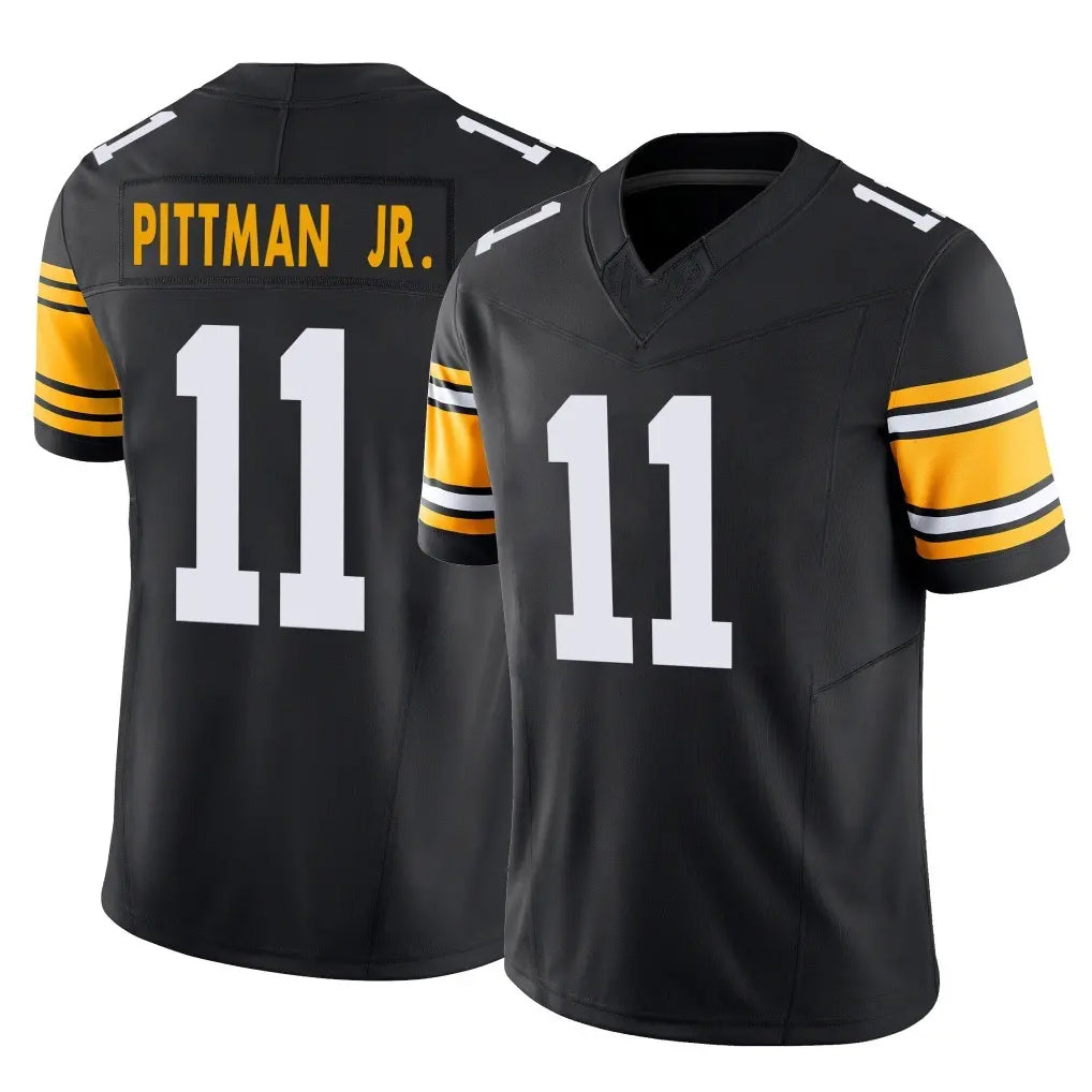 Kdoa P.Steelers #11 Michael Pittman Jr. Player Black Limited Alternate Vapor F.U.S.E. Home Game Stitched Jerseys