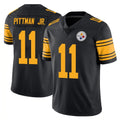 Kdoa P.Steelers #11 Michael Pittman Jr. Player Black Limited Color Rush Home Game Stitched Jerseys
