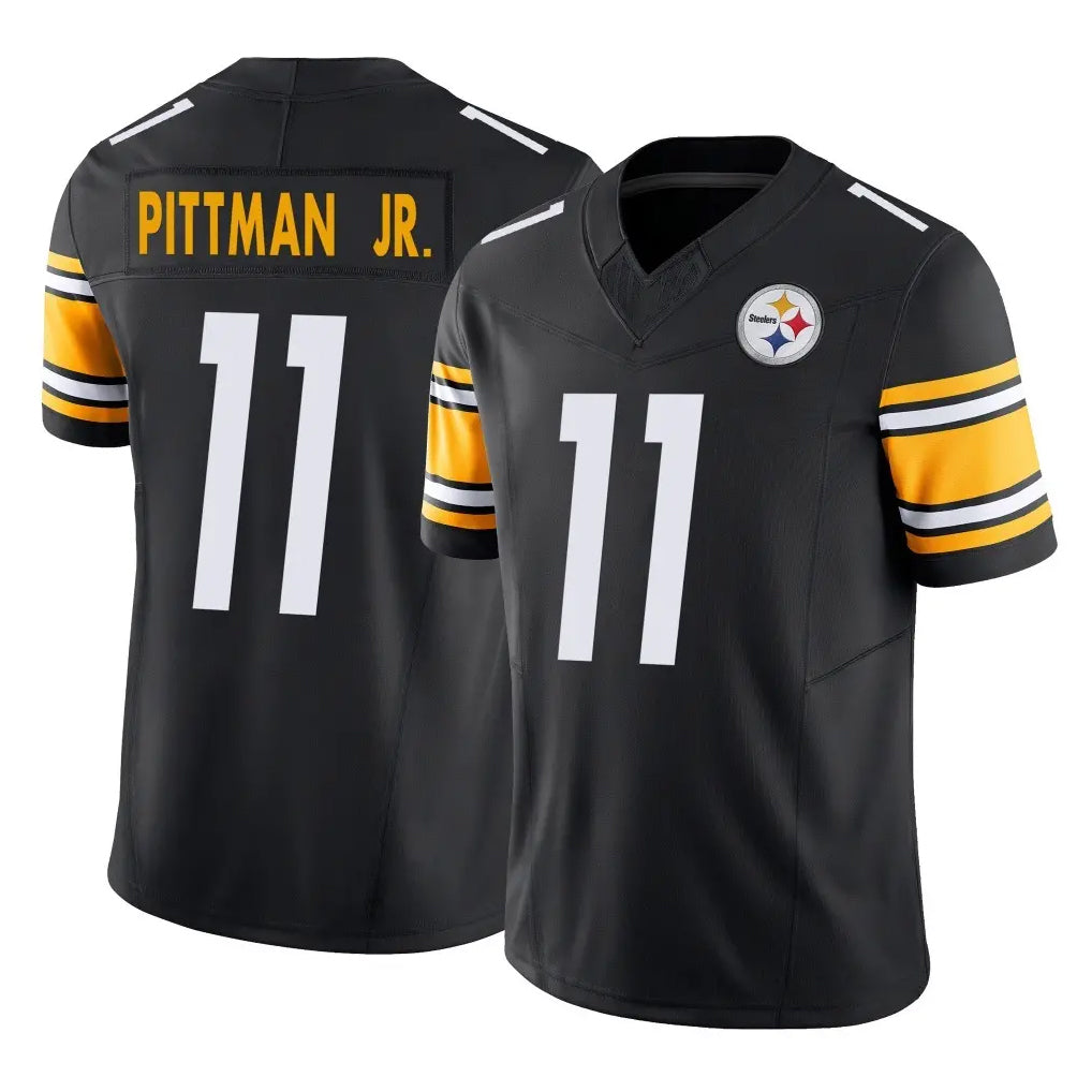 Kdoa P.Steelers #11 Michael Pittman Jr. Player Black Limited Vapor F.U.S.E. Home Game Stitched Jerseys
