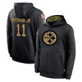 Kdoa P.Steelers #11 Michael Pittman Jr. Player Black Salute to Service Hoodies Limited Game Stitched Jerseys
