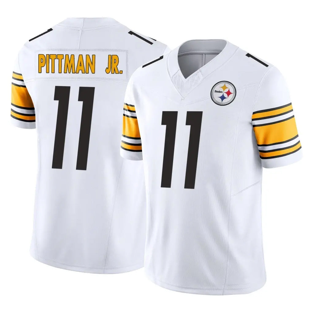 Kdoa P.Steelers #11 Michael Pittman Jr. Player White Limited Vapor F.U.S.E. Home Game Stitched Jerseys