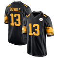 Kdoa P.Steelers #13 Rico Dowdle Player Black Color Rush Home Game Stitched Jerseys
