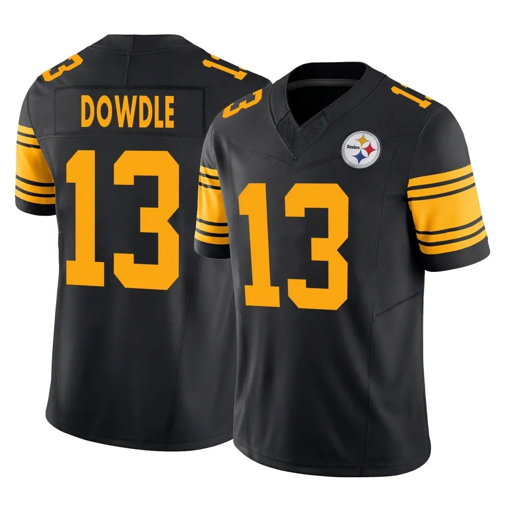 Kdoa P.Steelers #13 Rico Dowdle Player Black Limited 2nd Alternate Vapor F.U.S.E. Home Game Stitched Jerseys