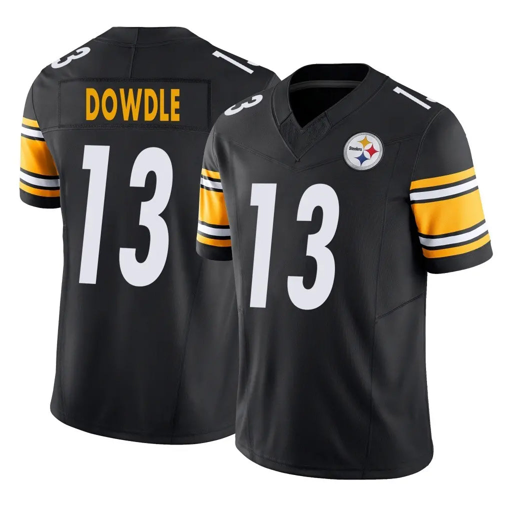 Kdoa P.Steelers #13 Rico Dowdle Player Black Limited Vapor F.U.S.E. Home Game Stitched Jerseys
